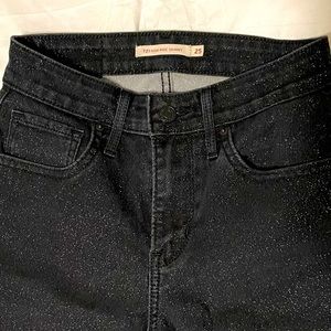 Levi’s Black Glitter Skinny Jeans